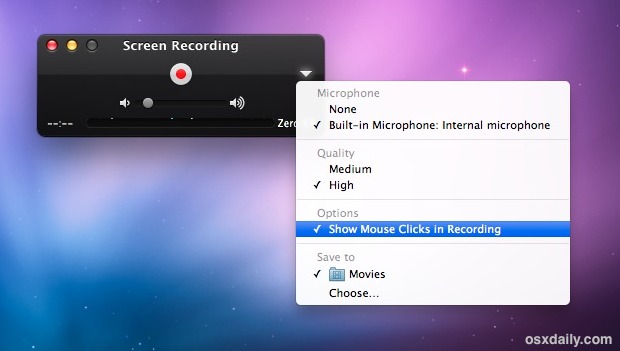 capture video for mac os x